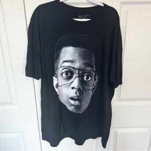 Vintage 90’s Family Matters Steve Urkel TOY SNOBS Black Graphic T-Shirt 4X